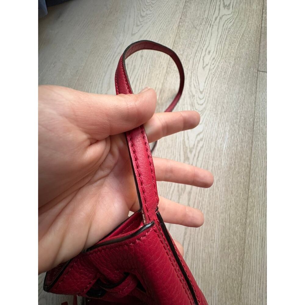 Kate Spade Tiny Cooper Red Pebbled Leather Crossbody Bag with COA - Picture 11 of 14